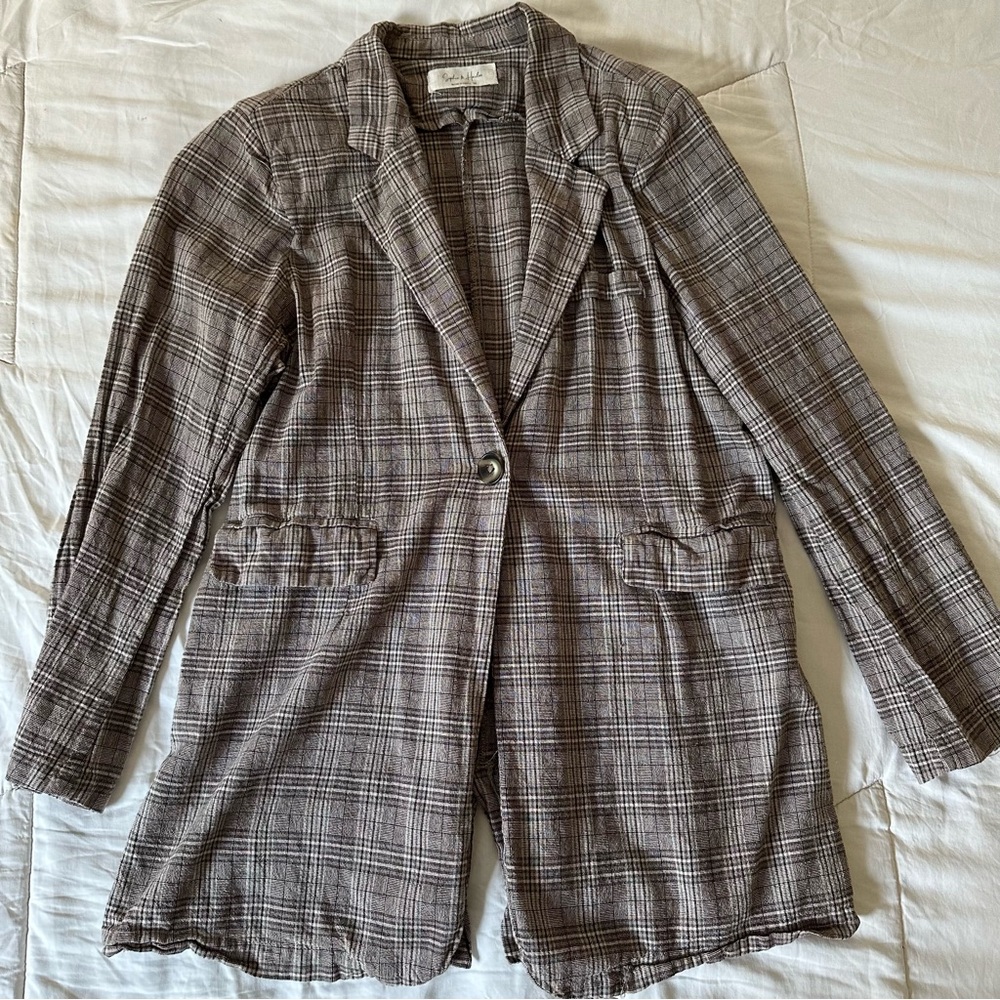 Plaid blazer